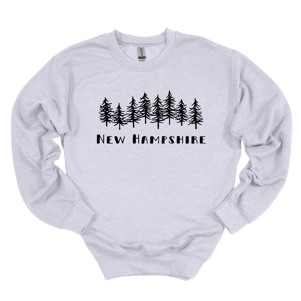 New Hampshire w/ Trees Crewneck