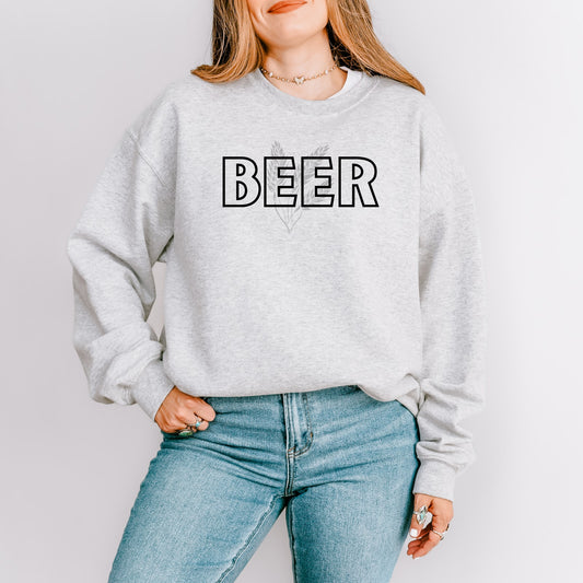 Beer on Wheat Crewneck