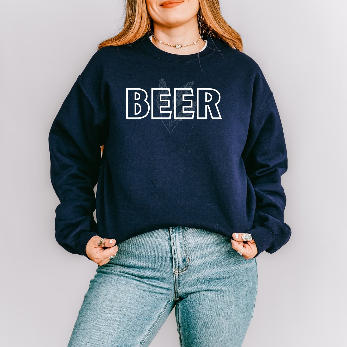 Beer on Wheat Crewneck