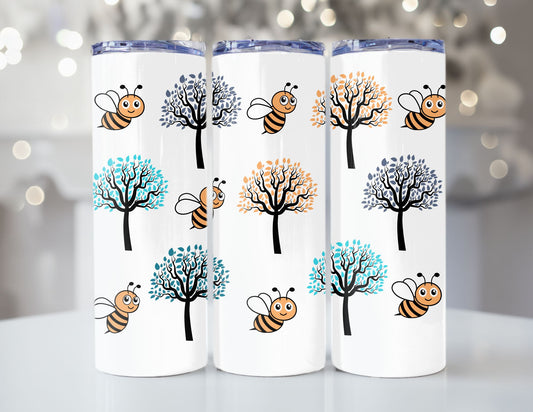 20oz Stainless Steel Insulated Tumbler - Bees & Trees