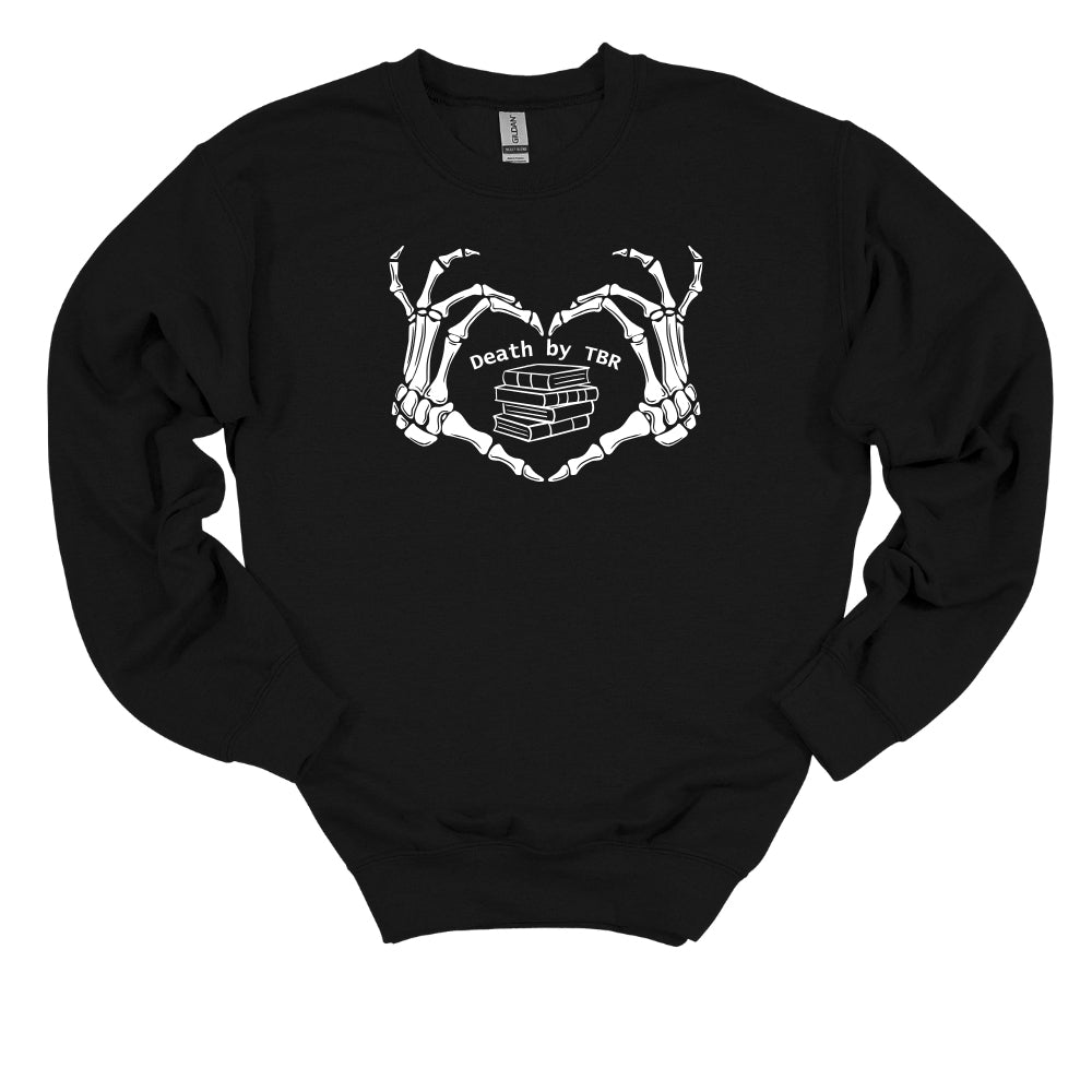 To Be Read w/Skull Hands Crewneck in Black