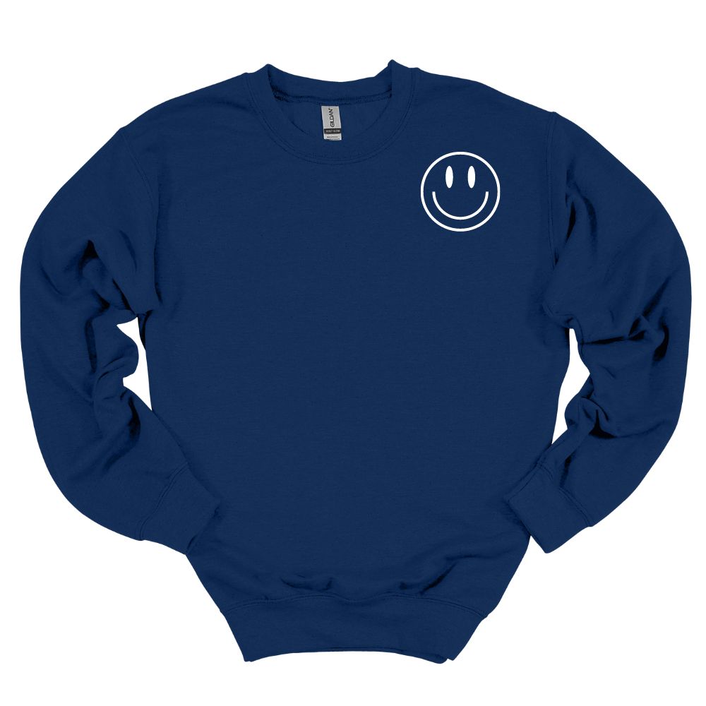 Happy To Be Here Crewneck in Navy