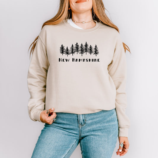 New Hampshire w/ Trees Crewneck