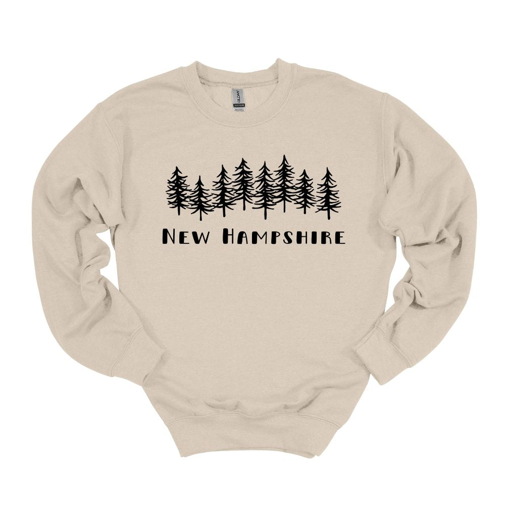 New Hampshire w/ Trees Crewneck